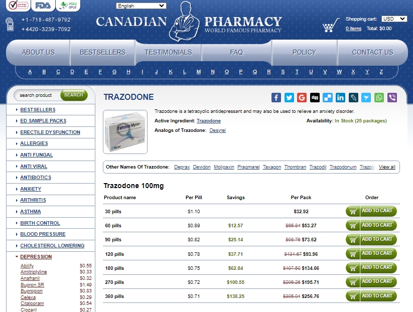 buy trazodone over the counter